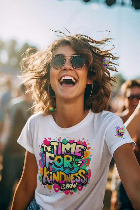 'The Time For Kindness Is Now" Ultimate Graphic Collection Unisex T-Shirt - Karma Inc Apparel 