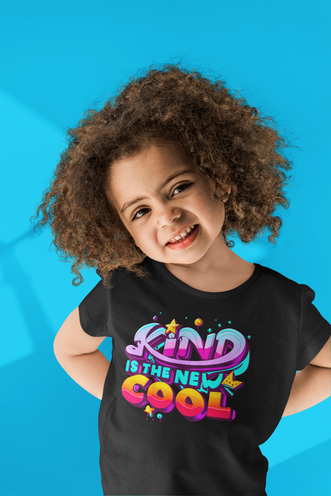 "Kind Is The New Cool" Ultimate Graphic Collection Unisex Toddler T-Shirt - Karma Inc Apparel 