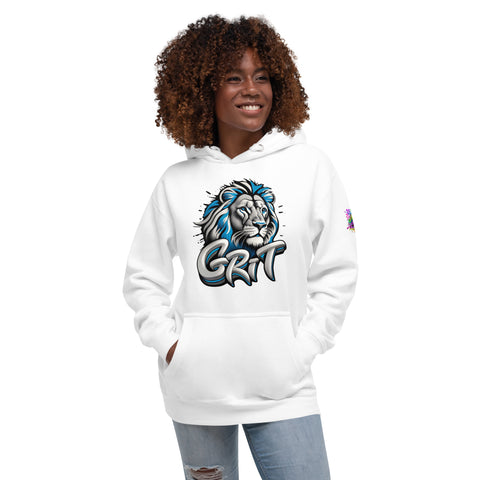 "GRIT" Detroit Lions Ultimate Graphic Collection Unisex Hoodie - Karma Inc Apparel 