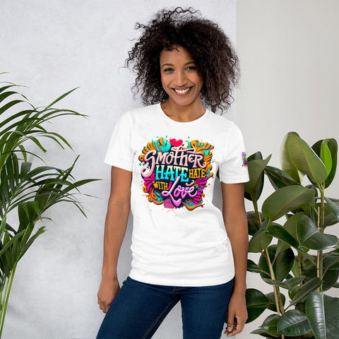 'Smother Hate With Love" Ultimate Graphic Collection Unisex T-Shirt - Karma Inc Apparel 