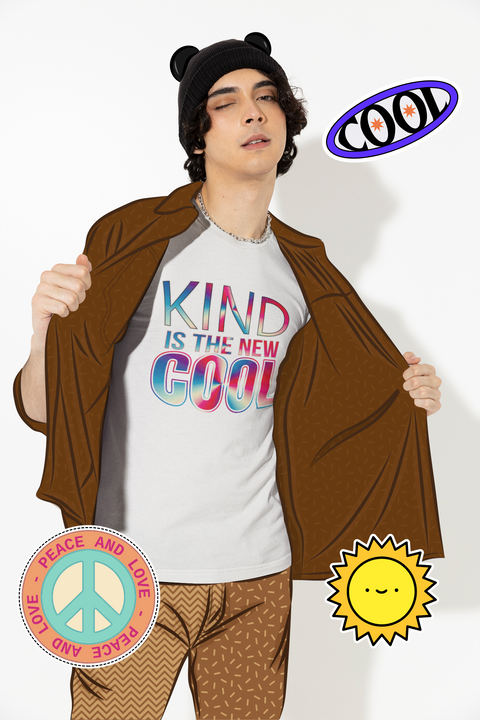 "KIND IS THE NEW COOL" Preimum Bella Canvass Unisex T-Shirt - Karma Inc Apparel 