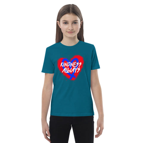 Karma Inc Apparel  Kids T-Shirts Ocean Depth / 3-4 "KINDNESS ALWAYS" Premium Organic Cotton Kids T-Shirt