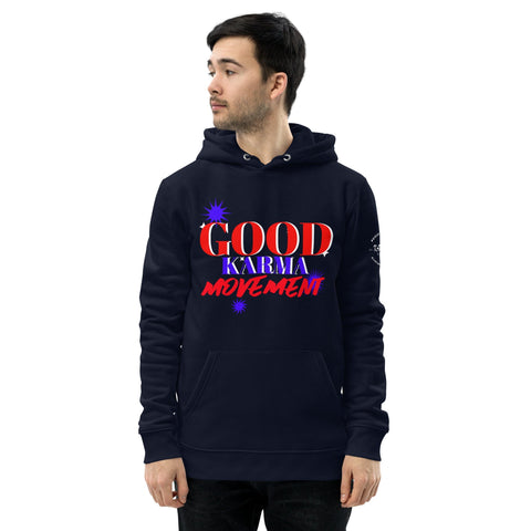 Karma Inc Apparel  Organic Cotton Hoodie French Navy / S "GOOD KARMA MOVEMENT" Preimum Organic Cotton Unisex Hoodie