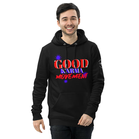Karma Inc Apparel  Organic Cotton Hoodie "GOOD KARMA MOVEMENT" Preimum Organic Cotton Unisex Hoodie