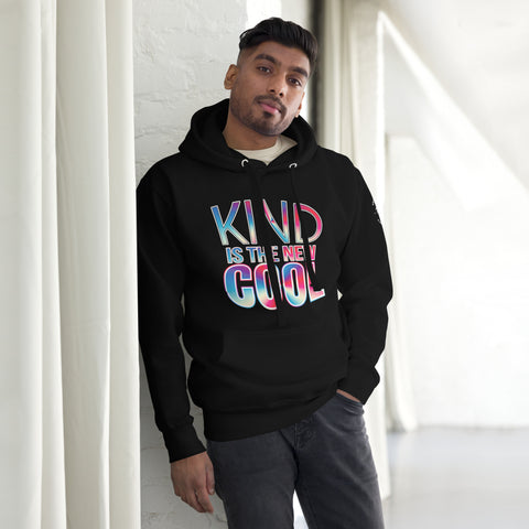 "KIND IS THE NEW COOL" Preimum Cotton Unisex Hoodie - Karma Inc Apparel 